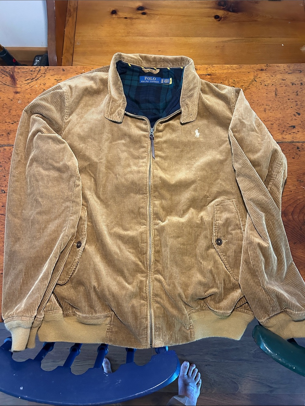 Polo by Ralph Lauren Camel/Tan Corduroy Zip Jacket